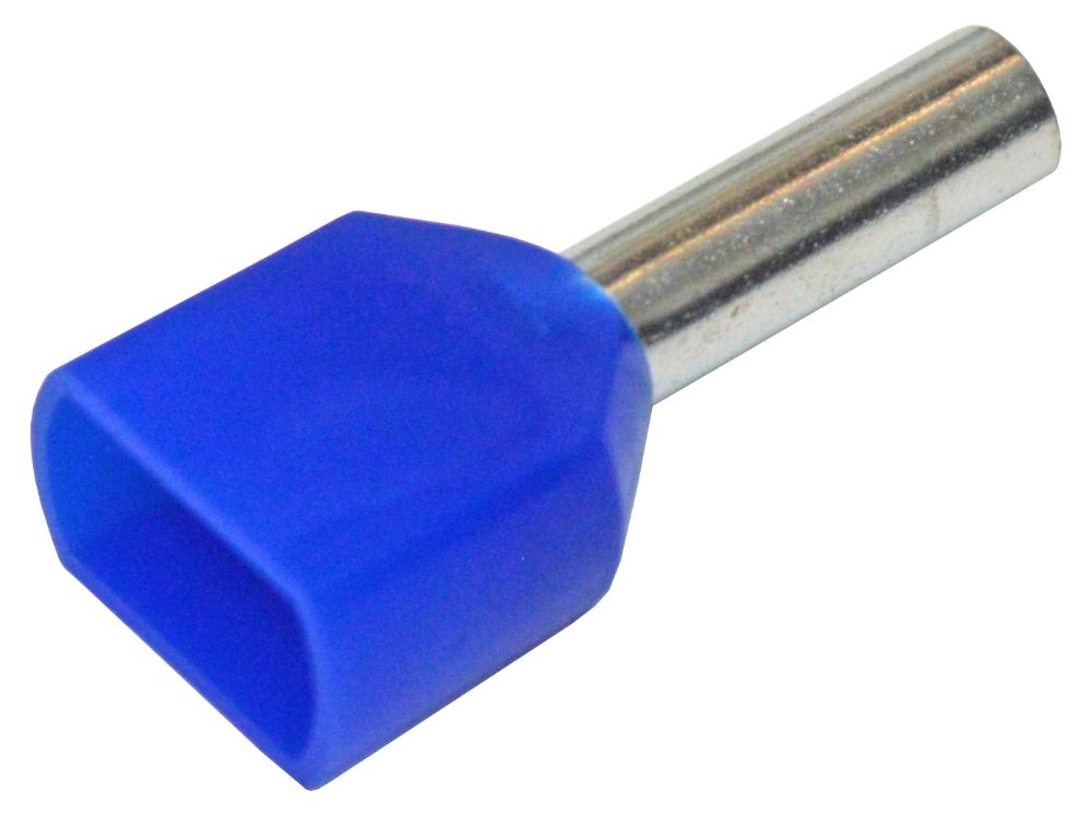 MS Virole double 2.5mm² bleu